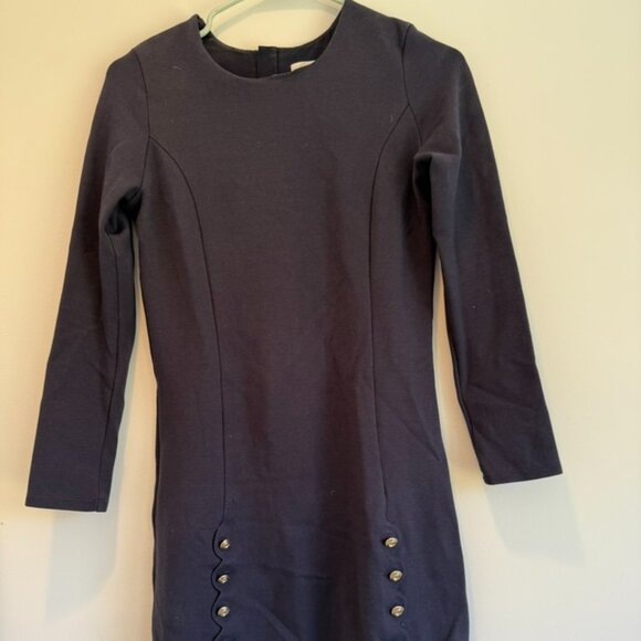 Chloé Navy Long sleeve Dress Kids Size 12 - Picture 1 of 4